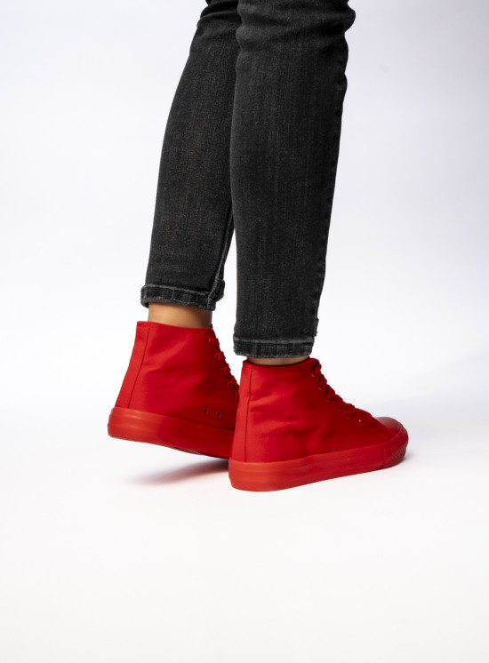 Dámské plátěné tenisky OHIO červené