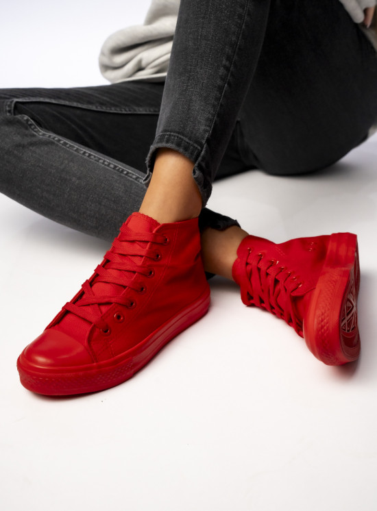 Dámské plátěné tenisky OHIO červené