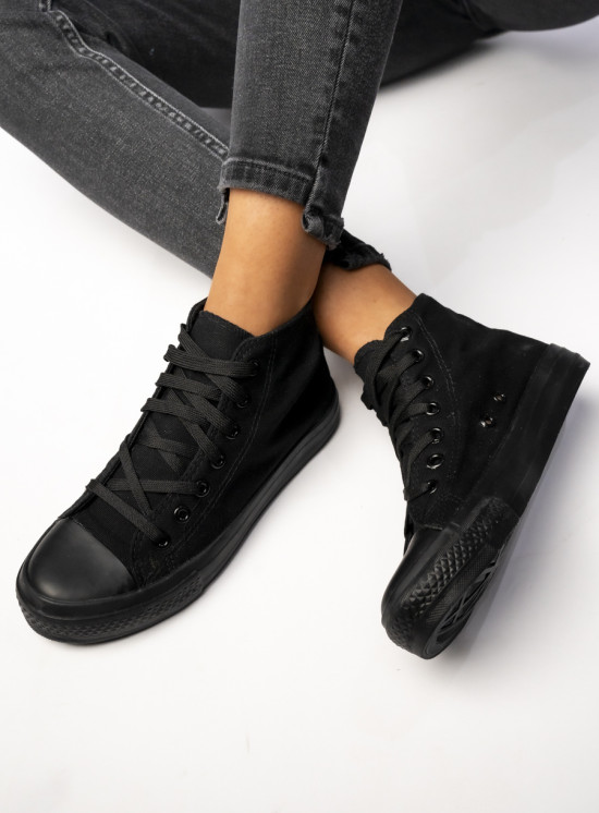 Dámské plátěné tenisky OHIO černé