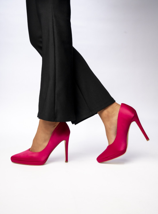 Saténové lodičky růžové