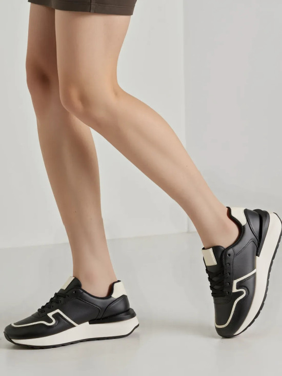 Černé tenisky z ekokůže VENEZIA