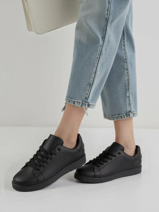 Černé tenisky DEMI z ekokůže