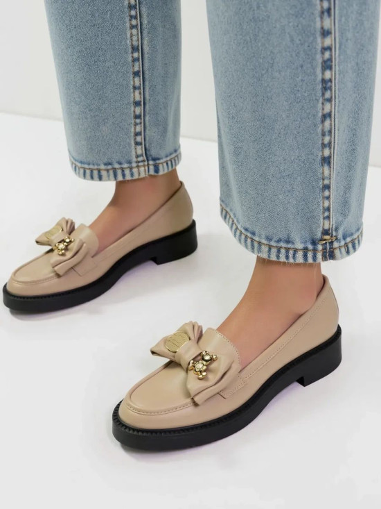 Béžové dámské mokasíny ELISSA