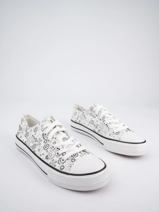 Dámské plátěné tenisky BALI bílé