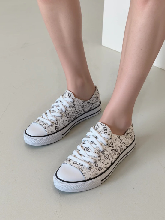 Dámské plátěné tenisky BALI bílé