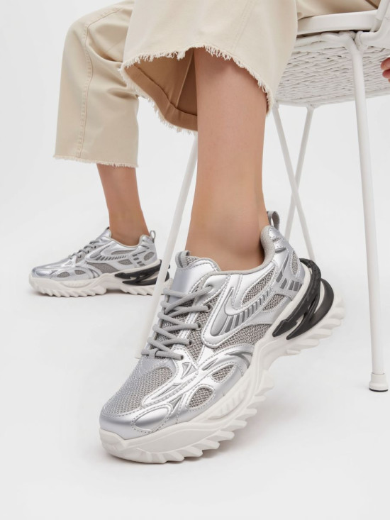 Dámské tenisky stříbrné MANHATTAN