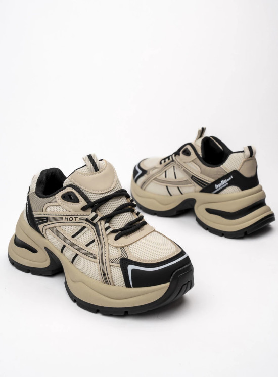 Dámské tenisky HOT béžová/černá