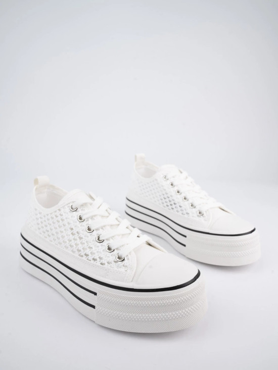 Bílé tenisky na vysoké platformě TOKYO