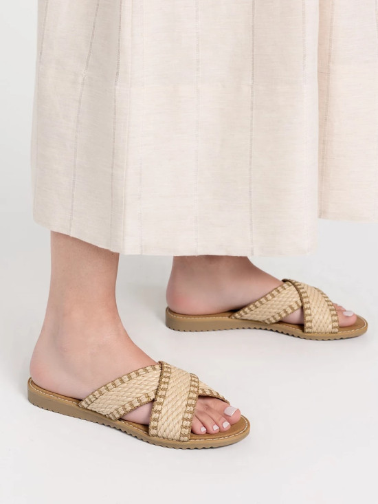 Béžové dámské sandály SUMMER