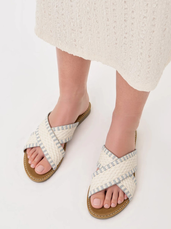 Bílé dámské sandály SUMMER