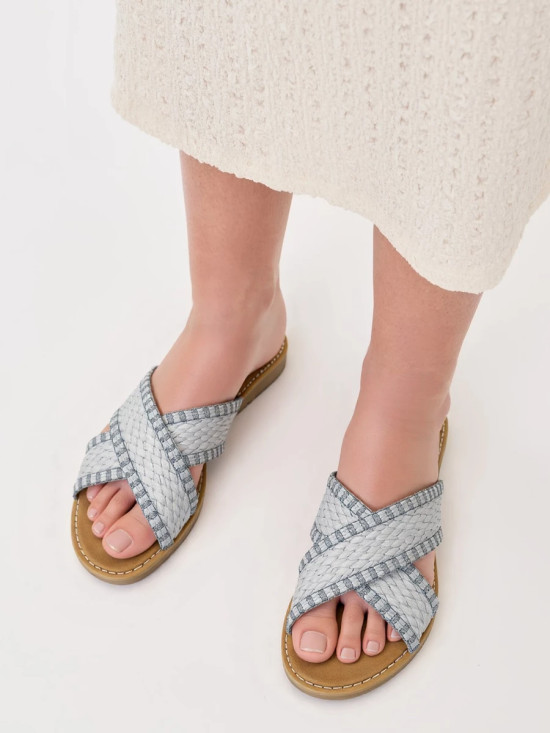 Světle modré dámské sandály SUMMER