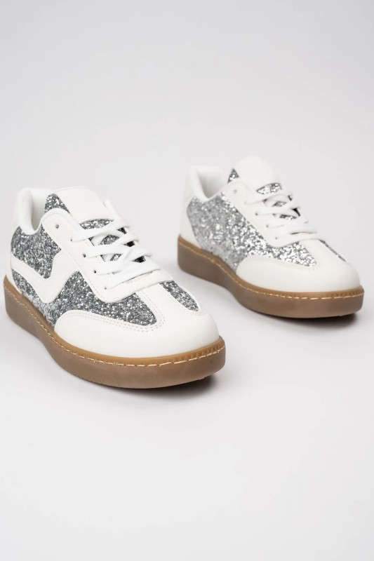 Dámské tenisky SPARKLING bílá/stříbrná