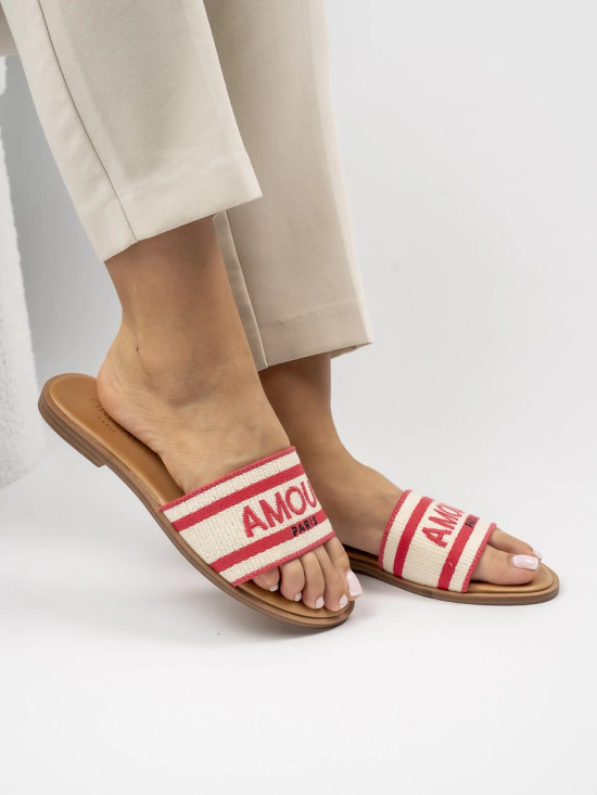 Dámské pantofle AMOUR růžové