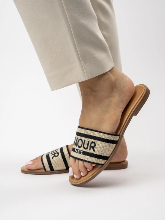 Dámské pantofle AMOUR černé