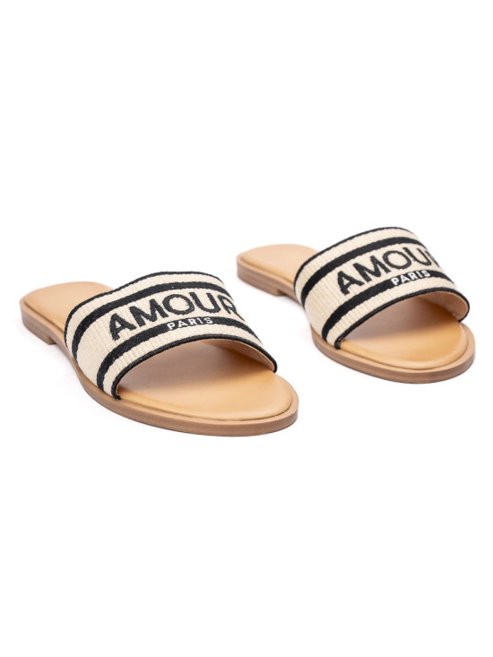 Dámské pantofle AMOUR černé