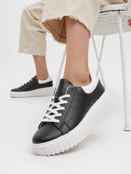 Tenisky na vysoké platformě ROWEN černé