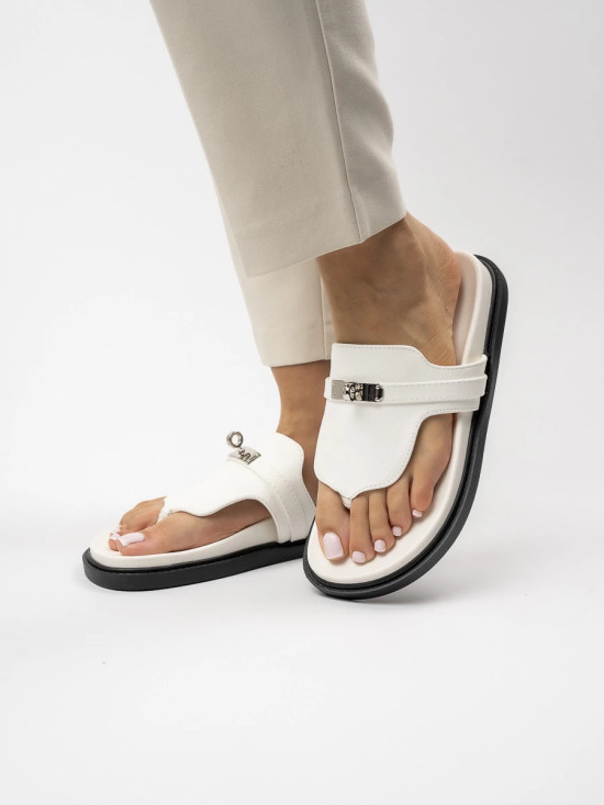 Bílé dámské pantofle VENEZIA