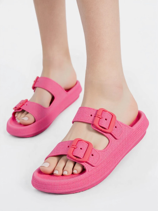 Růžové letní pantofle FAREA