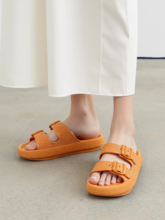Oranžové letní pantofle FAREA