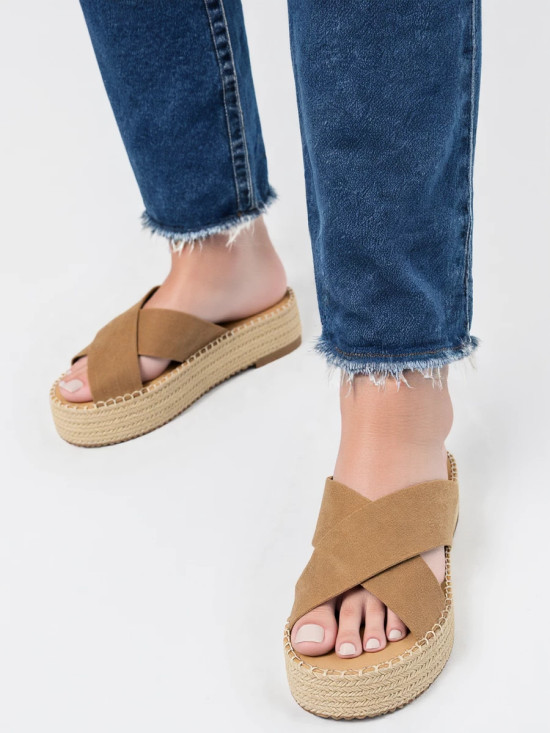 Pantofle SAFARI béžové