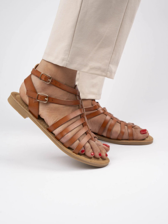 Letní sandály v camel barvě PALERMO