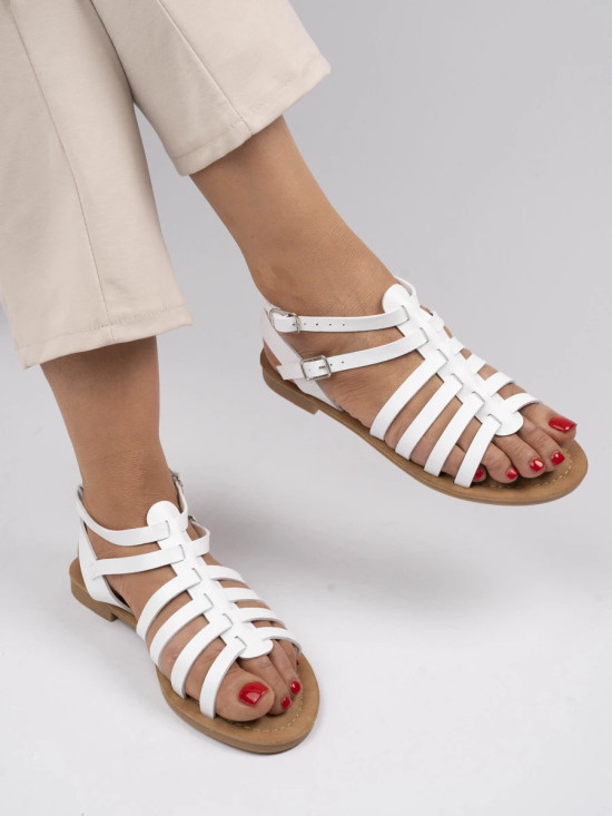 Letní sandály v bílé barvě PALERMO