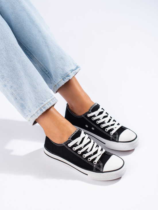 Klasické černé dámské tenisky Shelovet