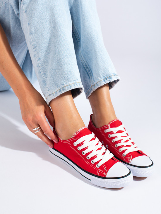 Klasické červené dámské tenisky Shelovet