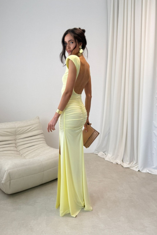 Maxi žluté šaty Aurelia