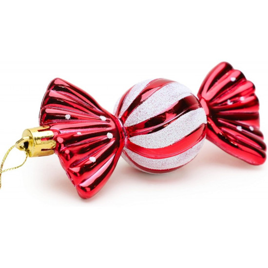 Vánoční ozdoby - bonbony 6 ks