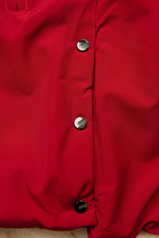 Parka na zimu červená/béžová