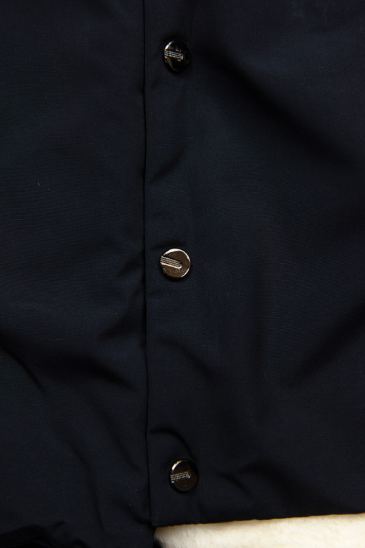 Parka na zimu tmavěmodrá/béžová