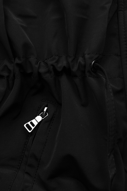 Parka na zimu černá/béžová