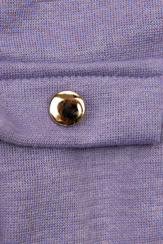 Fialové dívčí šaty s páskem