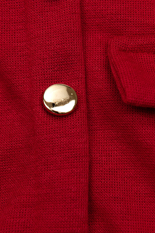 Červené dívčí šaty s páskem