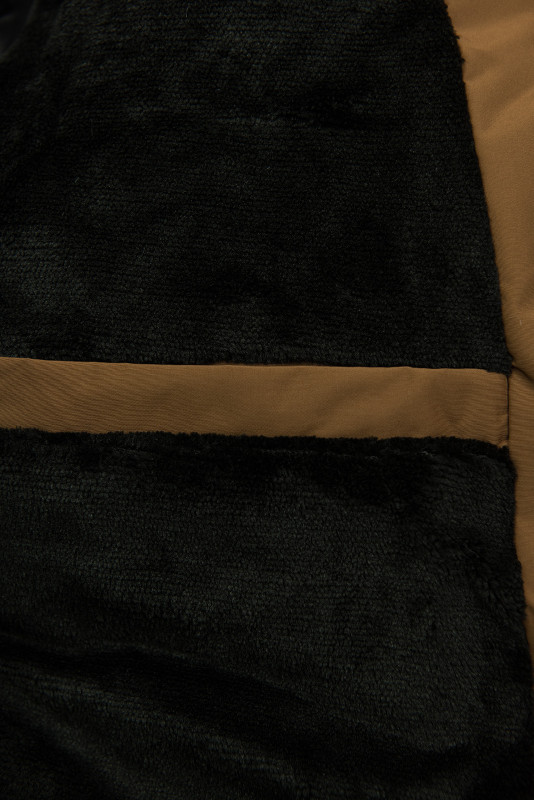 Hnědá chlapecká zimní bunda