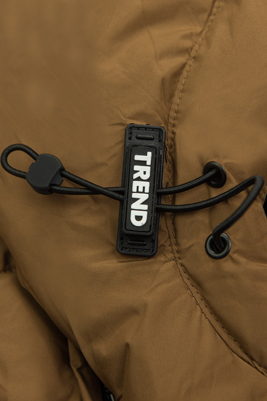 Hnědá chlapecká zimní bunda