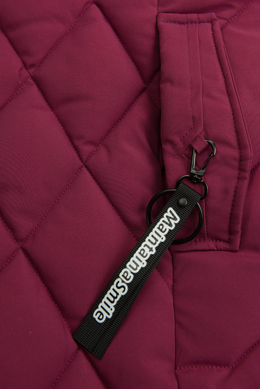 Dívčí zimní bunda v burgundy