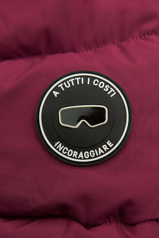 Dívčí zimní bunda v burgundy