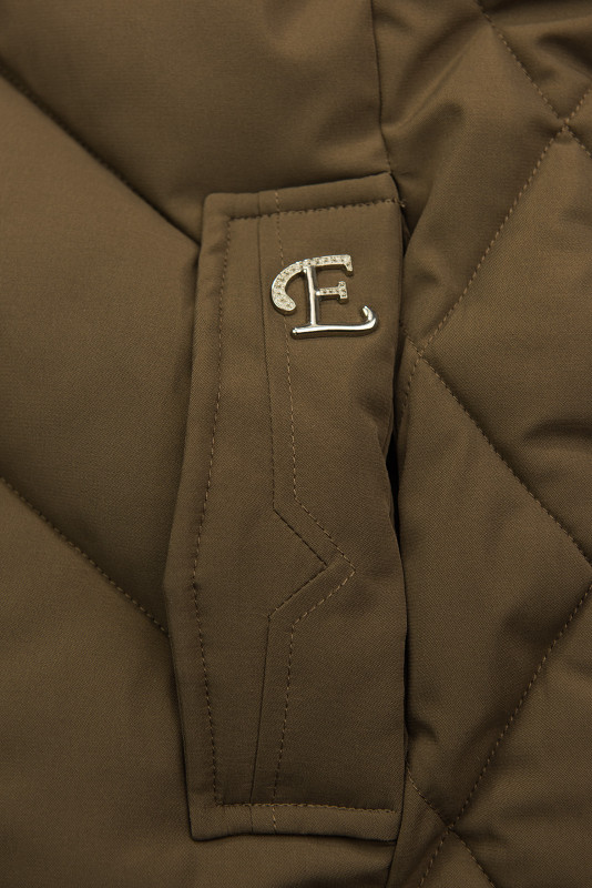 Dívčí zimní bunda v čokoládově hnědé