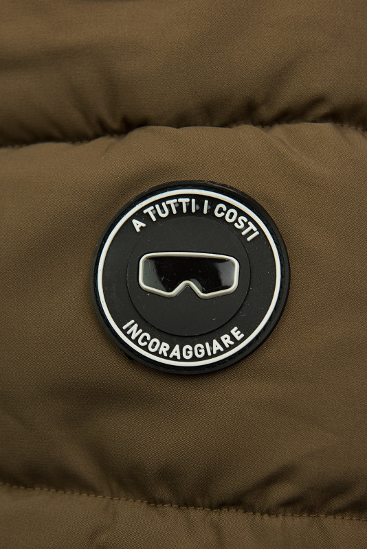 Dívčí zimní bunda v čokoládově hnědé