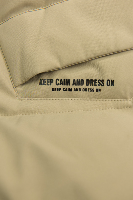 Dívčí extra teplá zimní bunda béžová