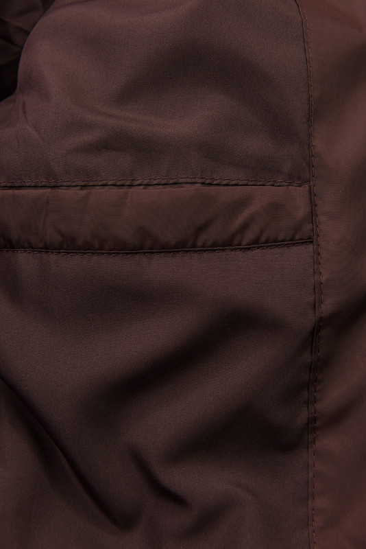 Prodloužená dámská zimní bunda burgundy