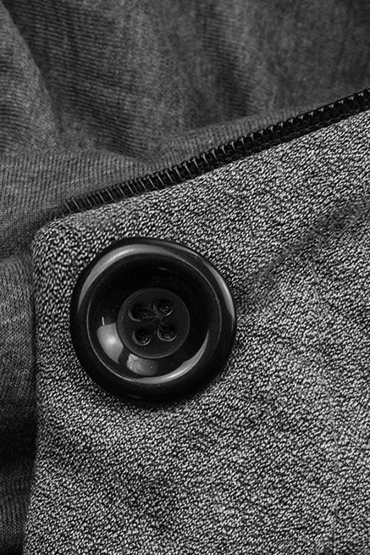 Tmavě šedá mikina s oblékáním přes hlavu