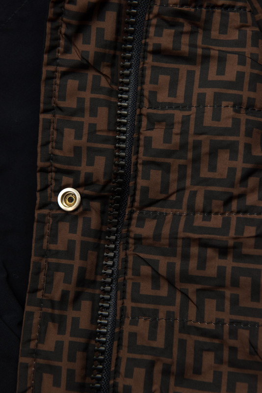 Lehká oboustranná parka tmavě modrá