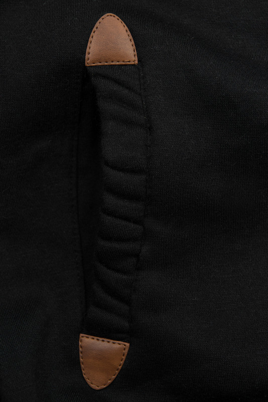 Černá mikina s květinovým vzorem