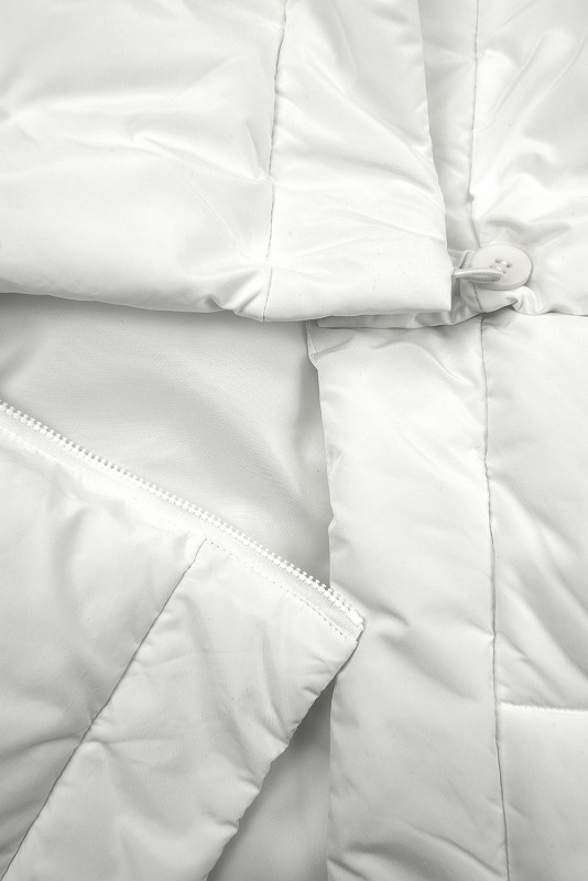 Bílá zimní bunda 2 v 1