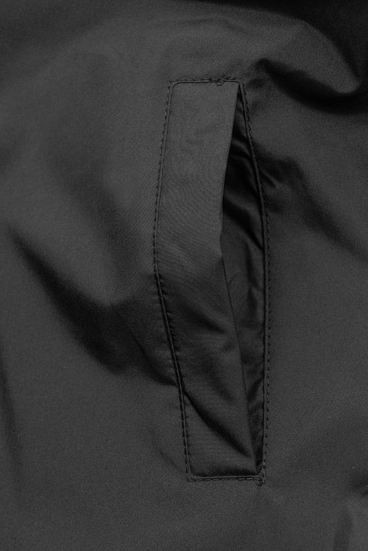 Prošívaná oboustranná parka černá