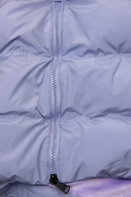 Světle fialová dlouhá prošívaná vesta