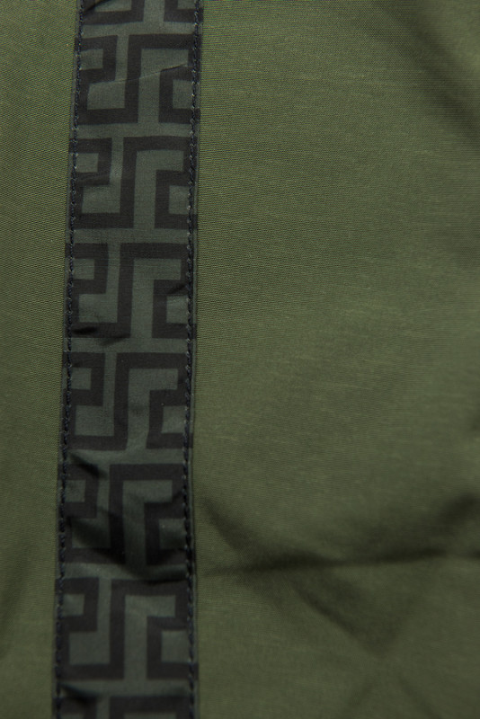 Khaki prošívaná oboustranná bunda